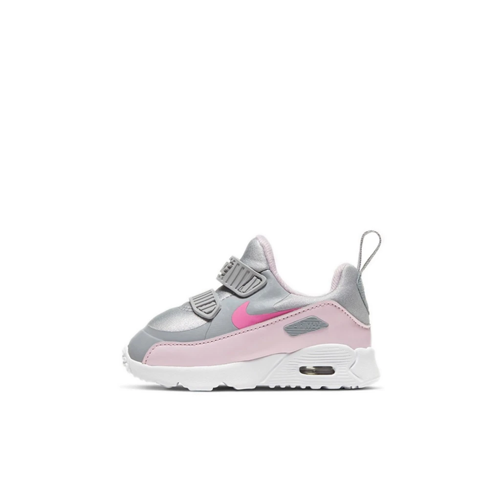 【微瑕】Nike Air Max Tiny 90气垫减震低帮学步鞋狼灰粉881924-018