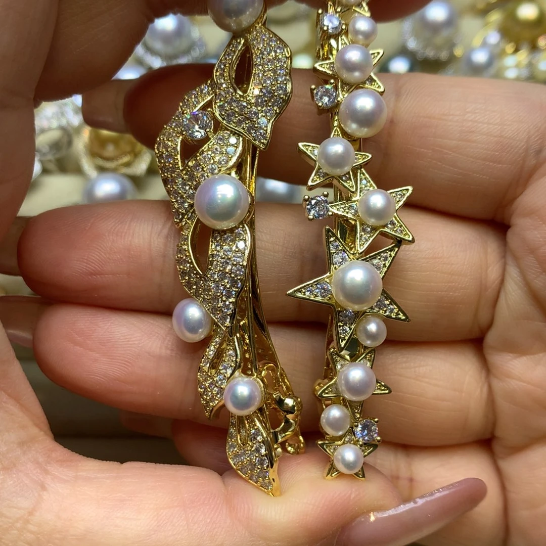 未镶嵌发饰淡水珍珠