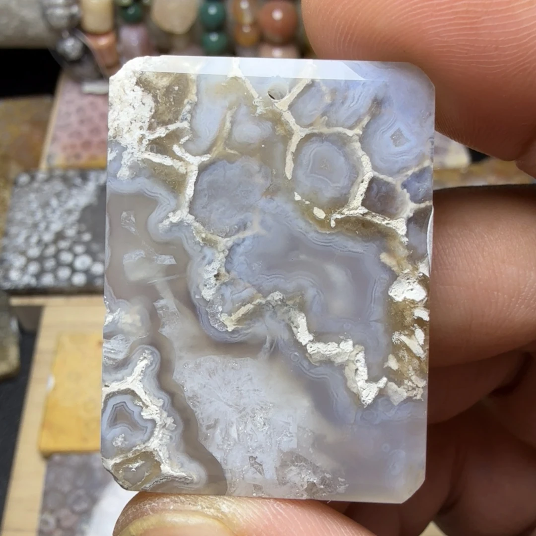 硅化玉未镶嵌纯天然色有机玉石保真色