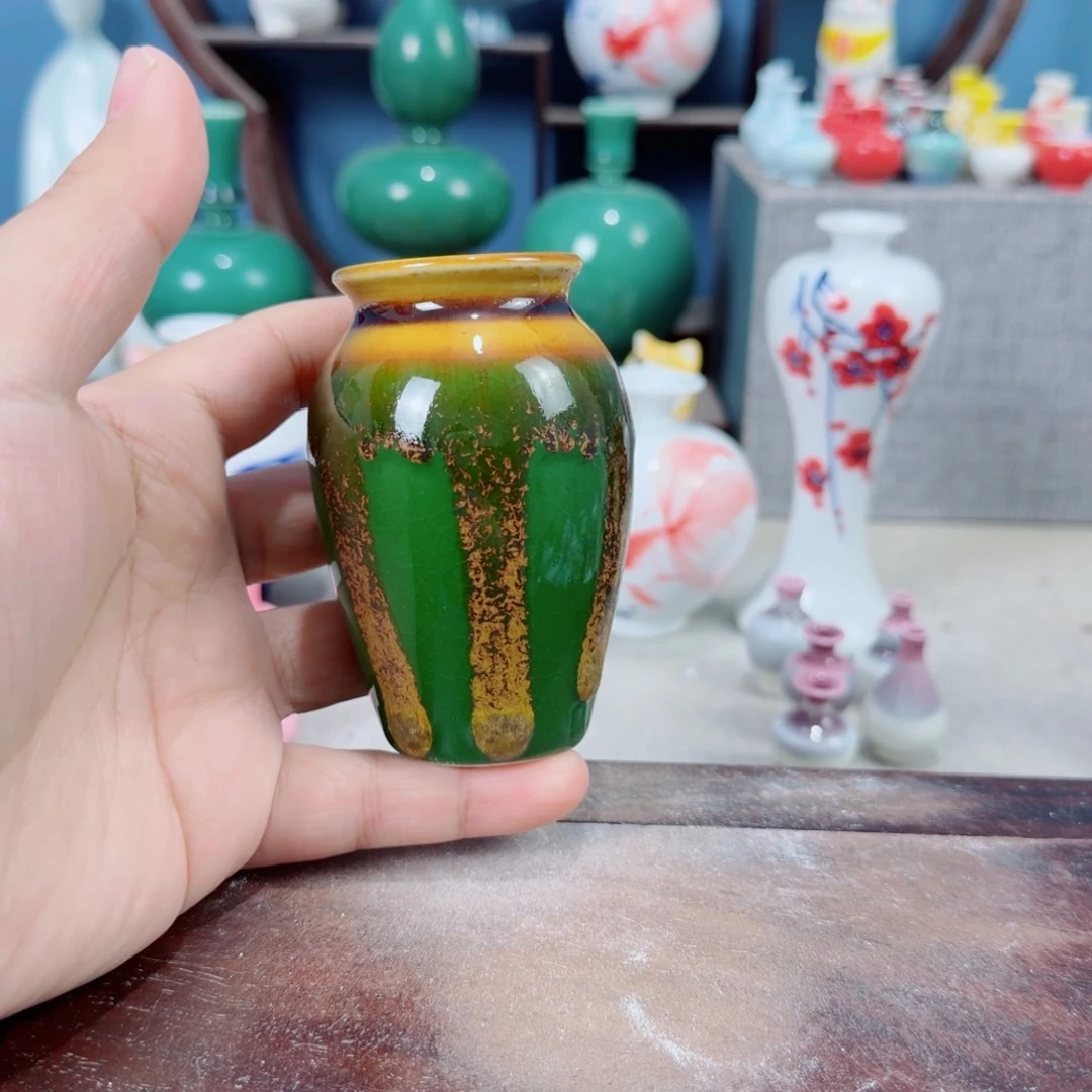 陶瓷手工小花器摆件