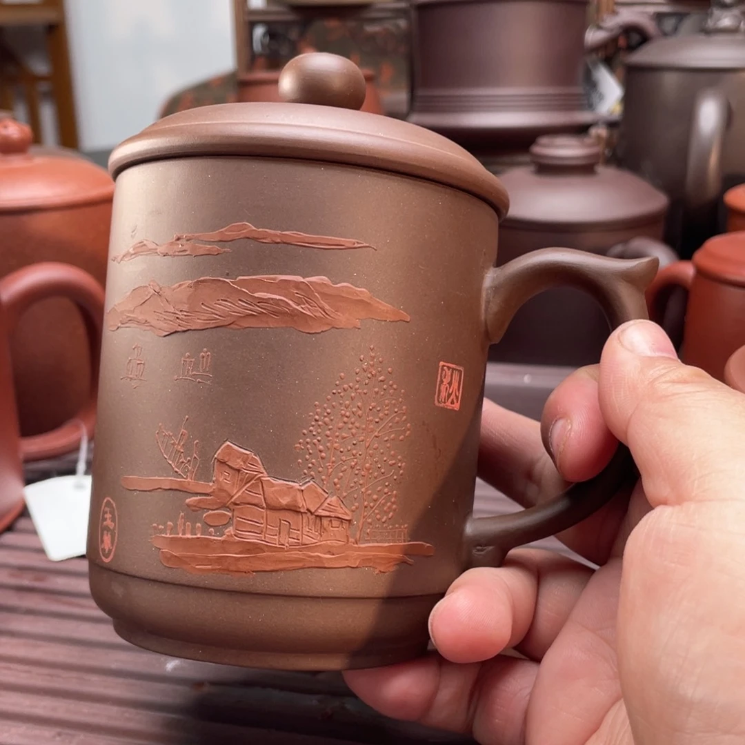 紫砂茶杯宜兴紫砂杯