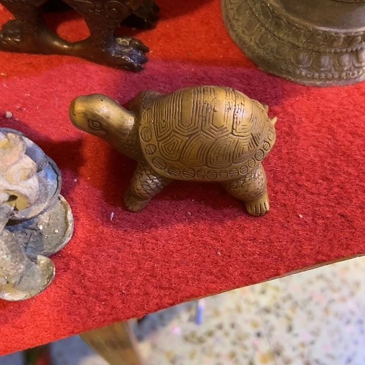 烟***缸黄铜摆件，文房工艺品摆件