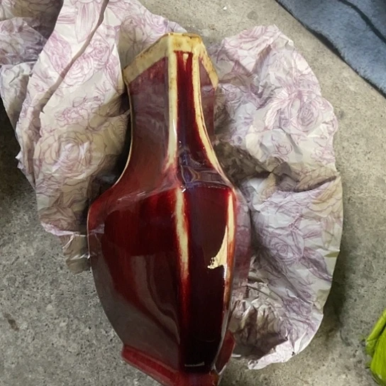 摆件纯手工高温釉花瓶