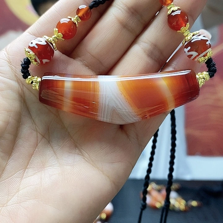 玛瑙/玉髓合金颈饰