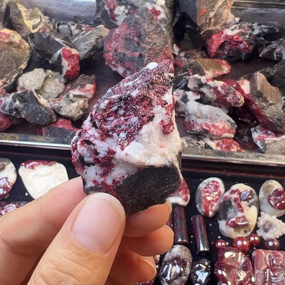 军***号天然辰砂天然原矿朱砂毛料