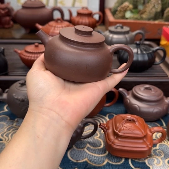 茶壶紫砂巨轮底槽清
