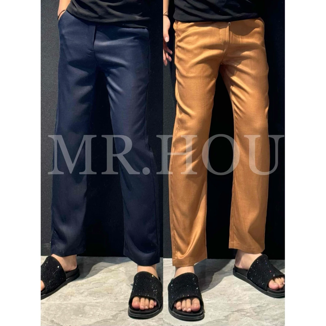 【TC】25002 “意式简约”莱赛尔天丝亚麻混纺百搭休闲小直筒休闲裤