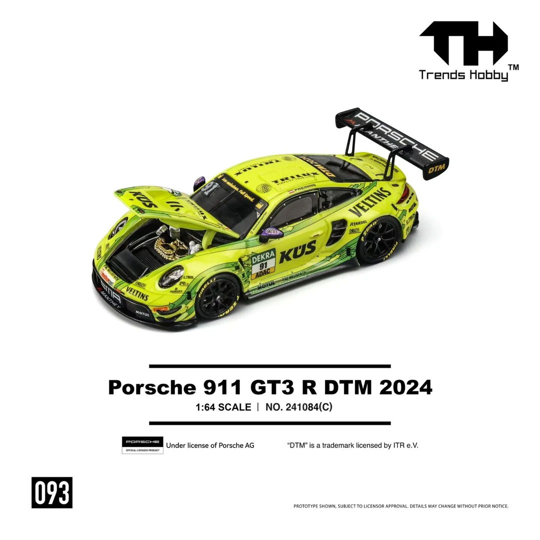预售11月底发.佛山展会首发Trends Hobby 1:64 Porsche 911 GT3 R
