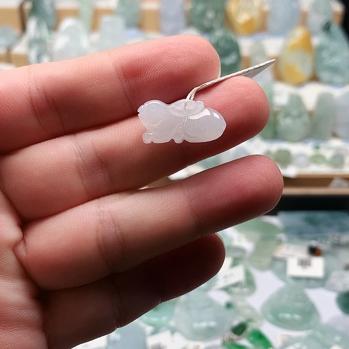 吊坠(不含链)未镶嵌翡翠50小白兔