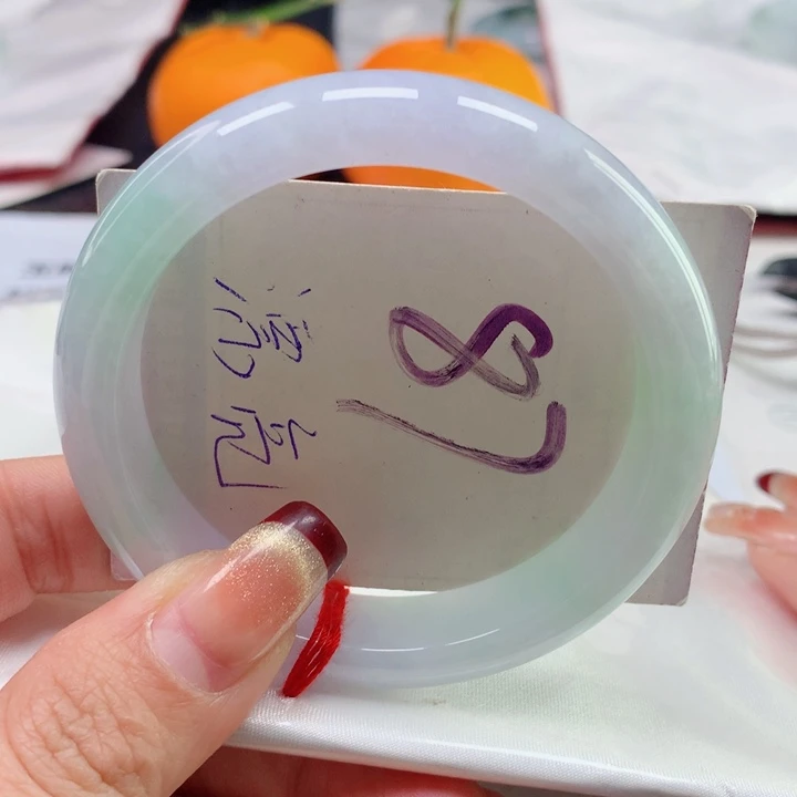 翡翠手镯未镶嵌天然翡翠55圈口