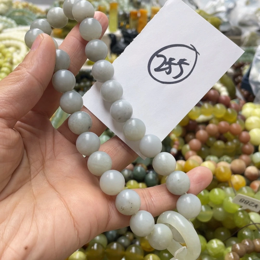 蛇纹石玉手链未镶嵌