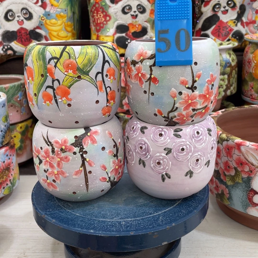 红陶多肉花盆特价小盆