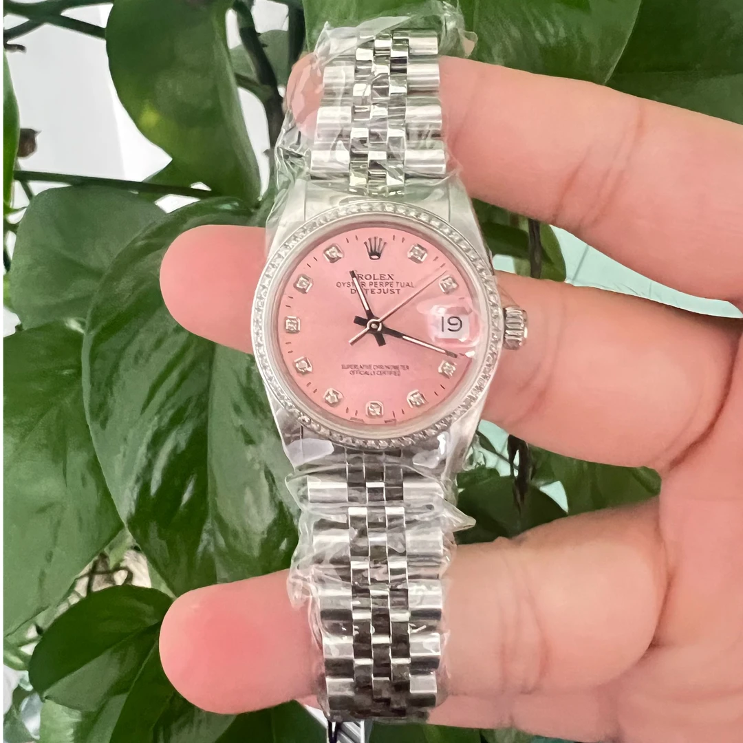 99新 Rolex/劳力士 表展68274粉盘腕表/后镶钻/WHP023230