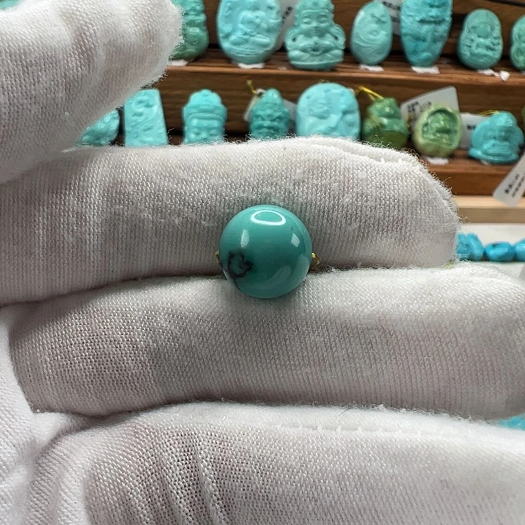绿松石未镶嵌圆珠11mm
