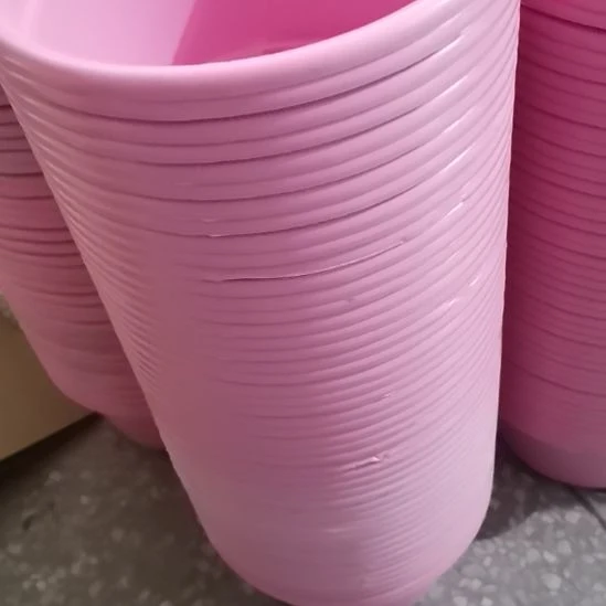 串色的矮胖老桩盆3个不带托盘