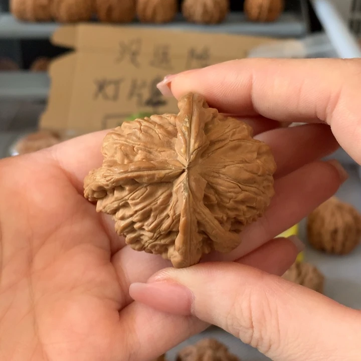 加***鲁吊坠文玩核桃异形单只，有黄