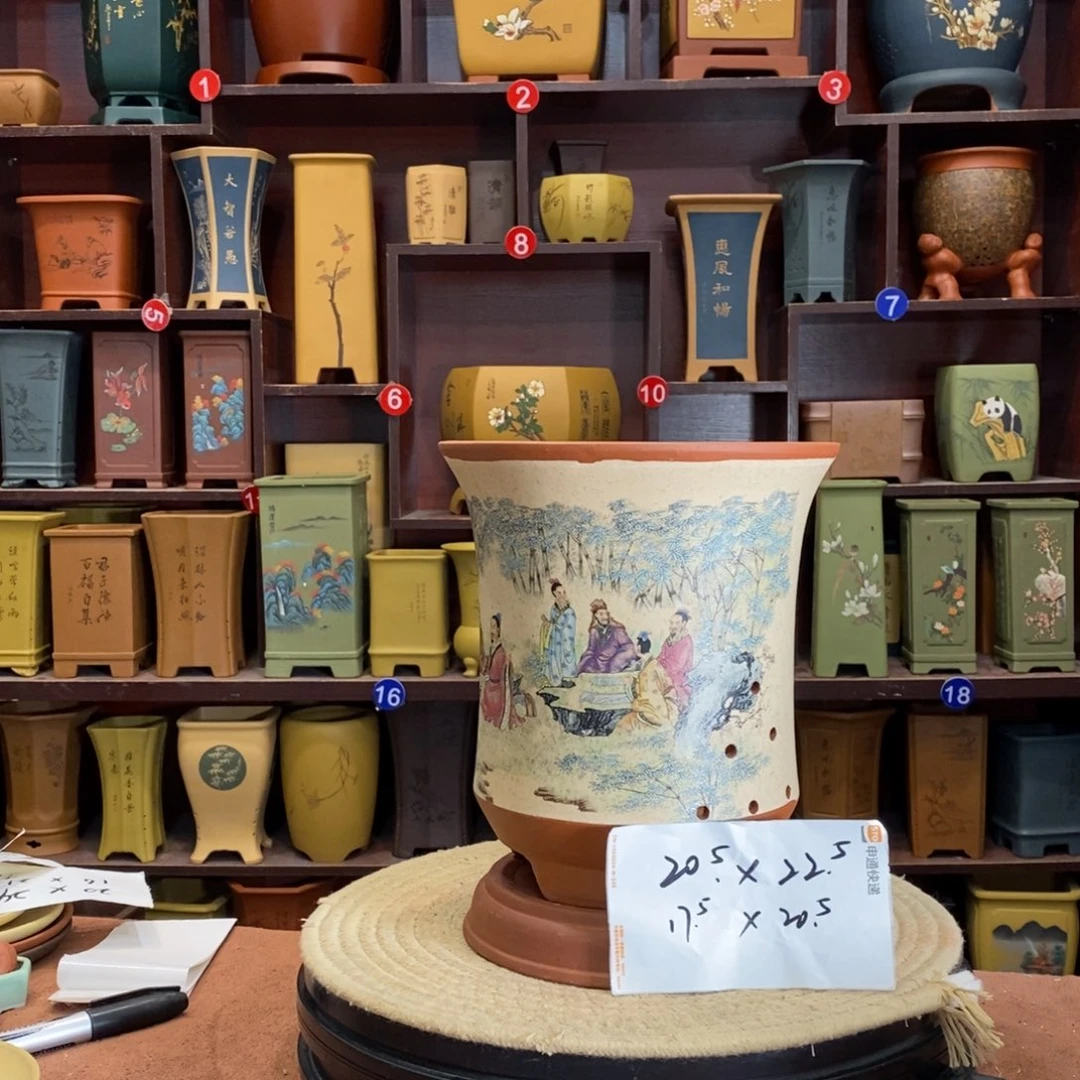 紫砂花盆紫砂花盆