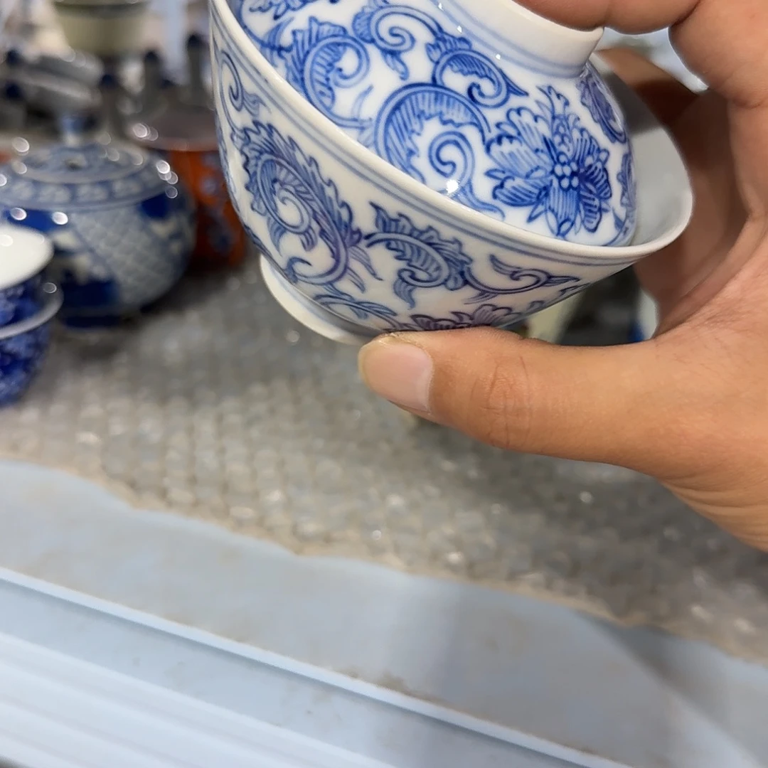 瓷片摆件手绘瓷器处理