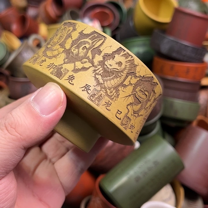 紫砂茶杯全手工紫砂主人杯