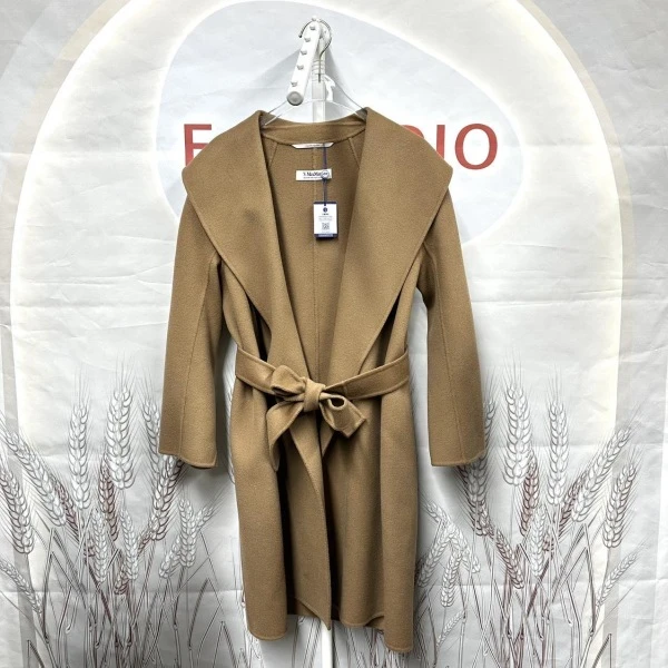 妃鱼/S' Max Mara/丝缎、羊毛、亮片/大衣/95新/M9/25