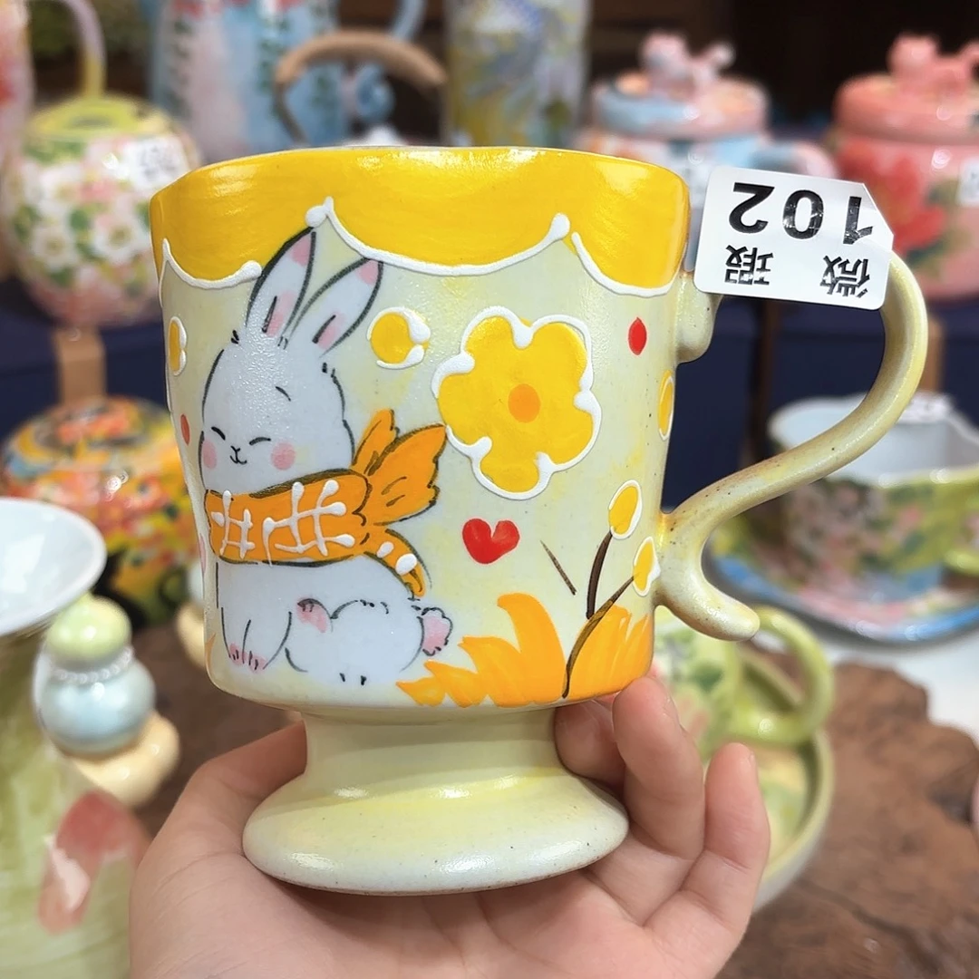 景德镇手绘高温釉下彩陶瓷茶具