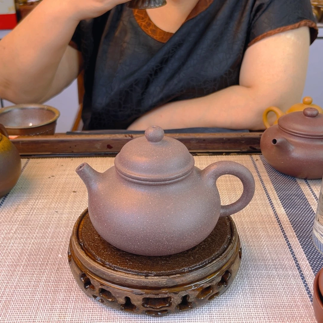 茶壶紫砂底槽清柴烧280cc