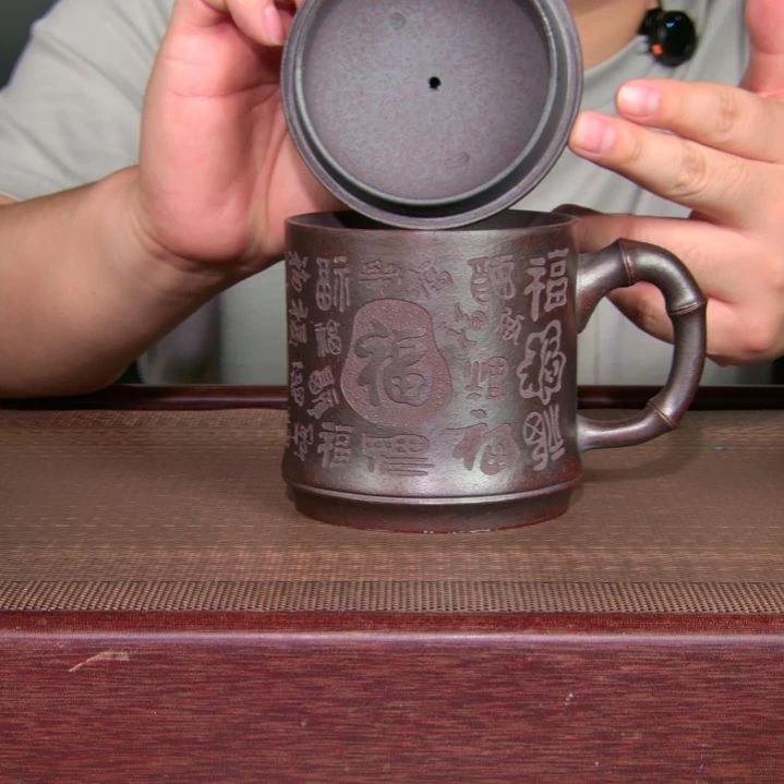 茶杯紫砂高货放漏