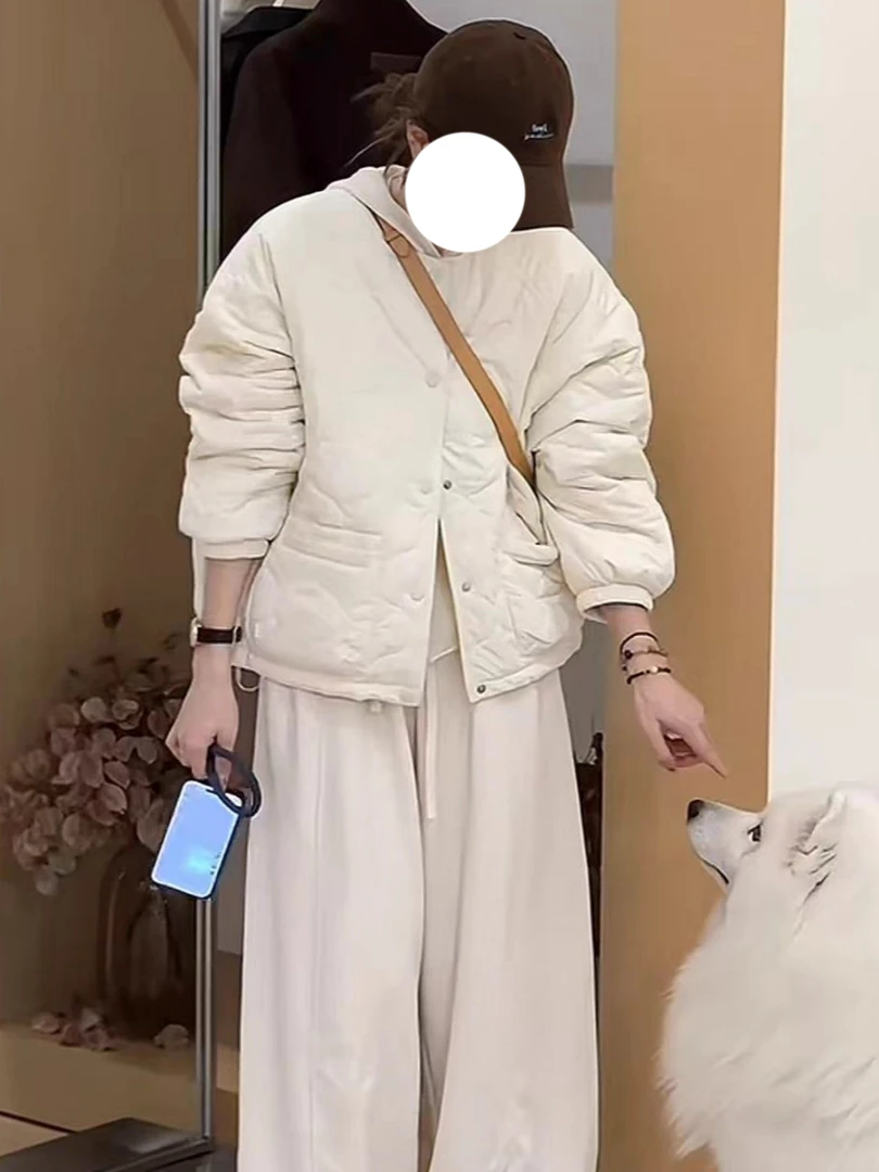 菱格棉服外套女短款2025秋冬新款韩版小个子时尚宽松百搭保暖棉衣