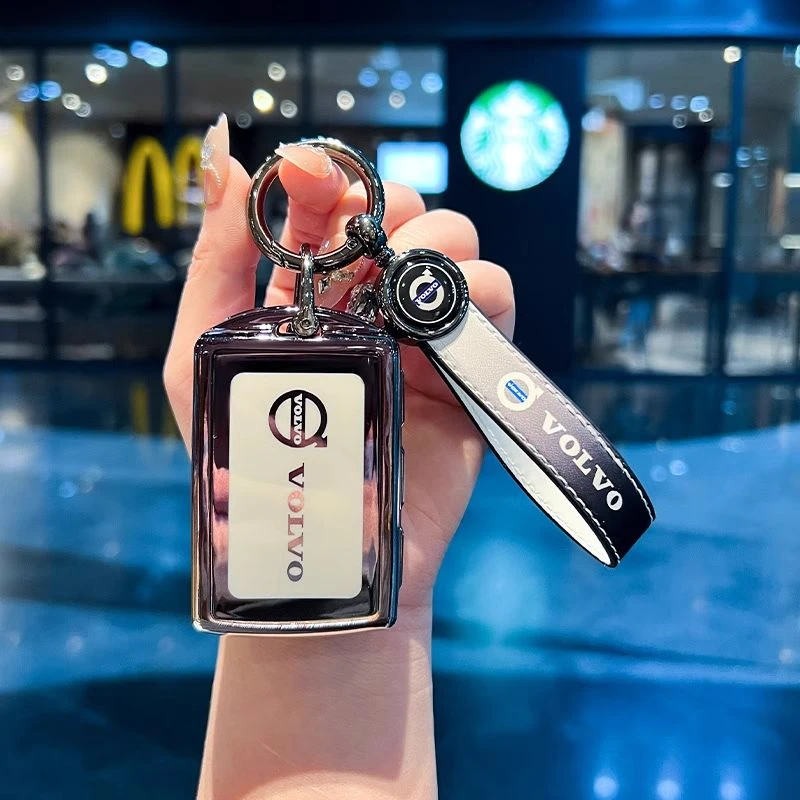 专用沃尔沃钥匙套xc60壳s90包s60 xc90扣v40v90 s60l高档男女汽车