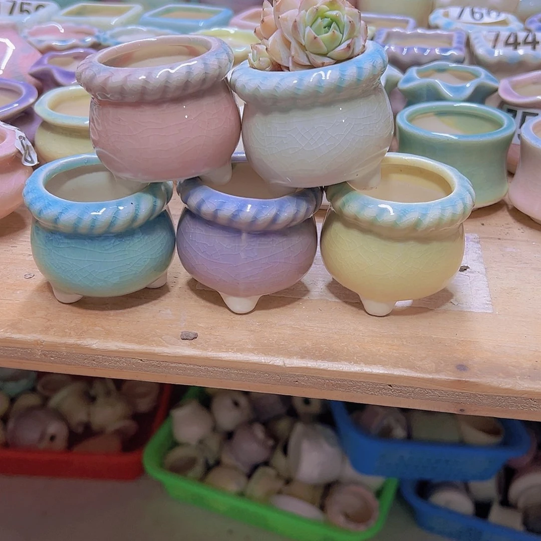 陶瓷花盆当场满12包邮
