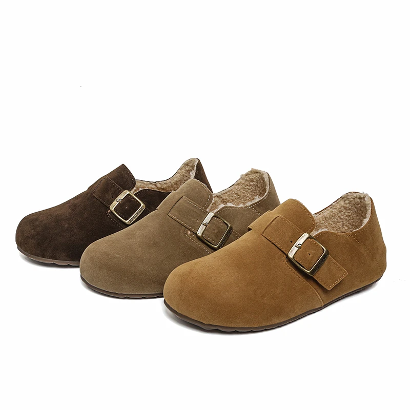 【退货补运费】踩屎感勃肯鞋秋季新款复古懒人一脚蹬豆豆鞋6789