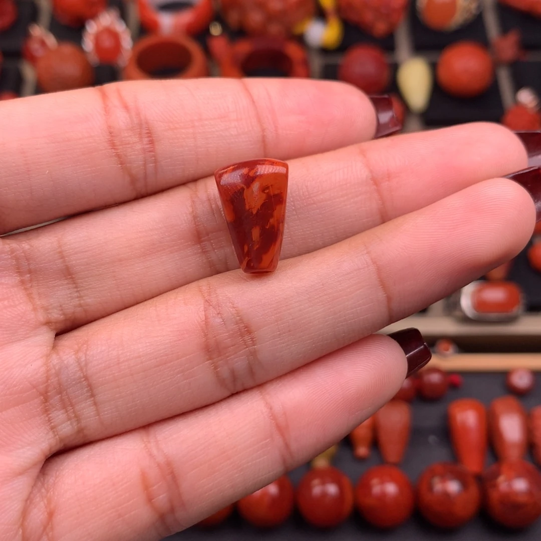 南红玛瑙未镶嵌三通10+