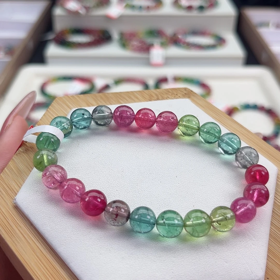 手链未镶嵌碧玺碧玺手串单圈8mm+