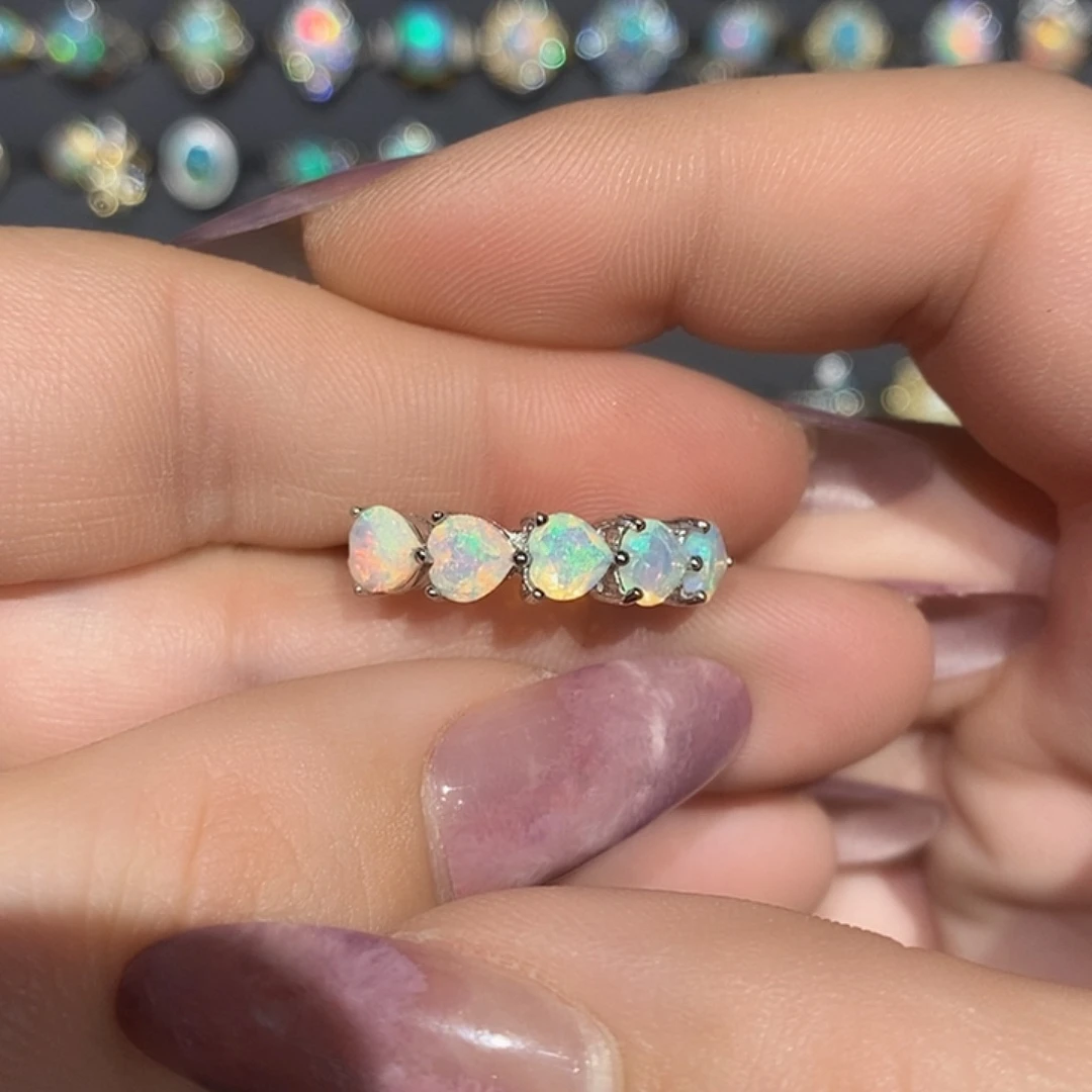 欧泊银S925镶嵌戒指