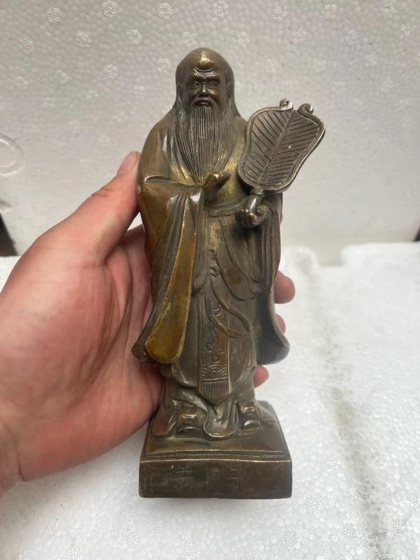 黄铜材质，文房摆件，高20宽6.8