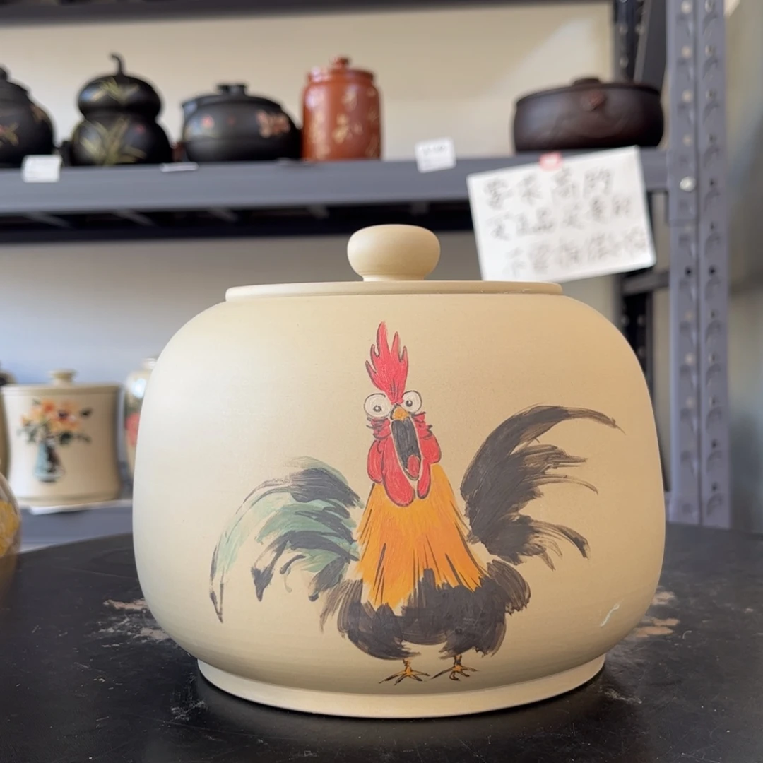 白泥哑光存茶罐小茶罐微瑕12