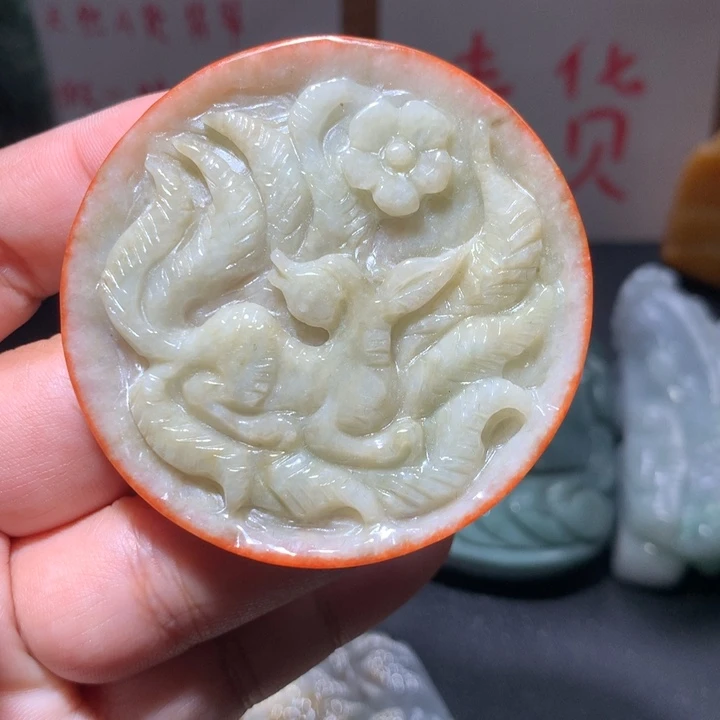 翡翠未镶嵌颈饰保真天然A货翡翠