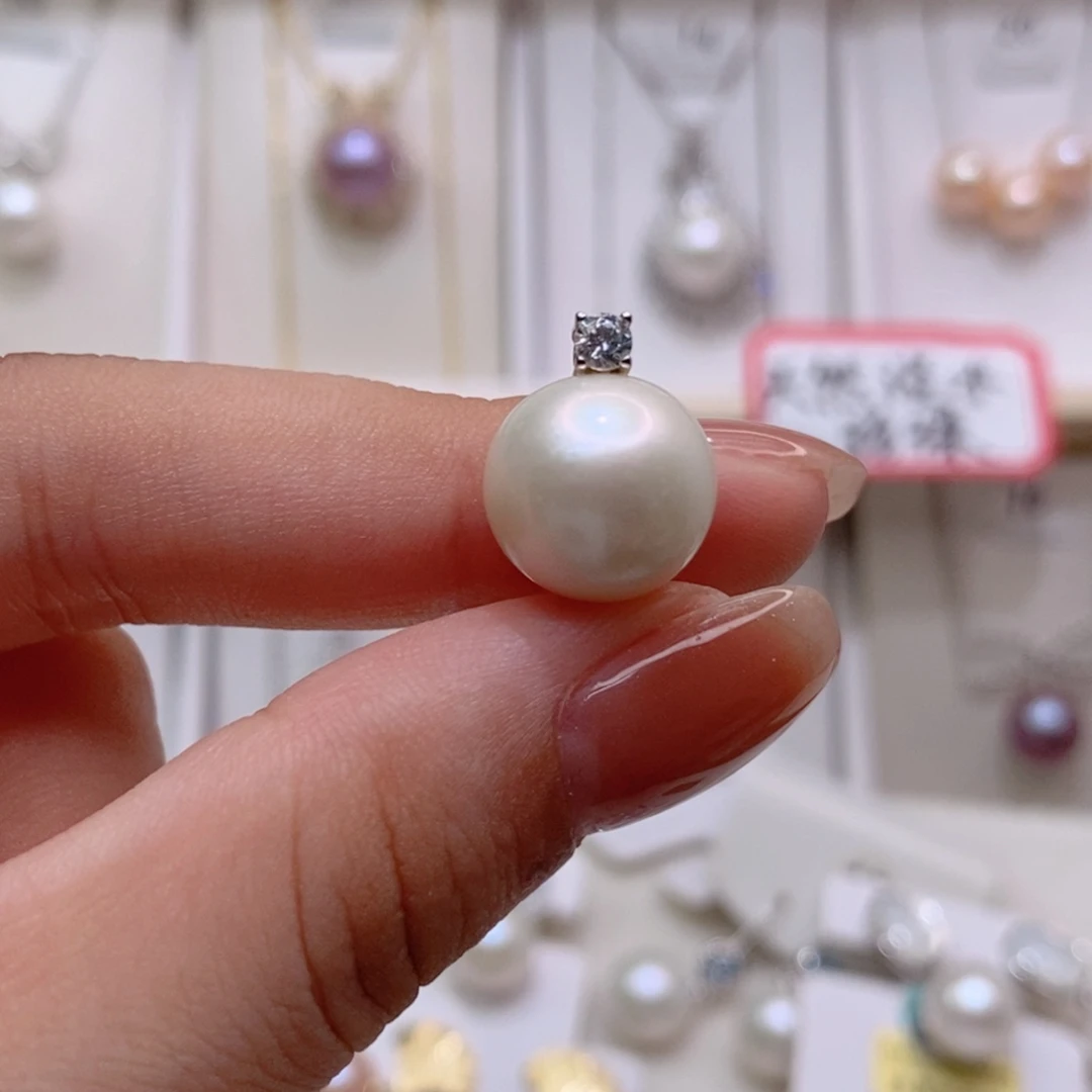 吊坠(赠链)银S925镶嵌淡水珍珠