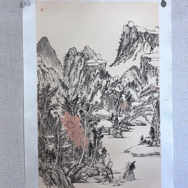 国画亲笔手绘放心去藏