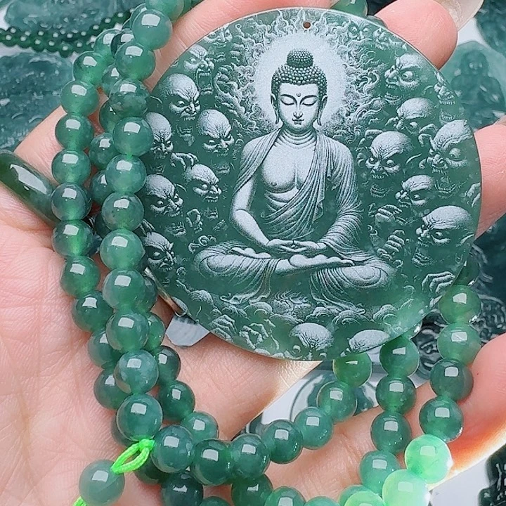 颈饰未镶嵌翡翠多样性发其一