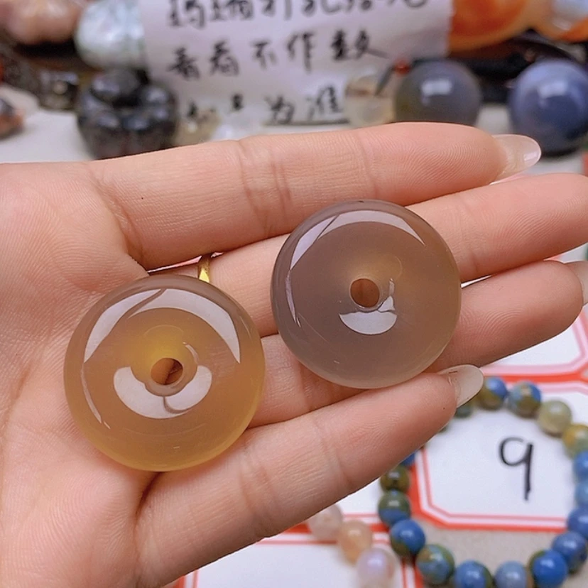 【闪购商品】未镶嵌玛瑙/玉髓珠宝半成品雪*