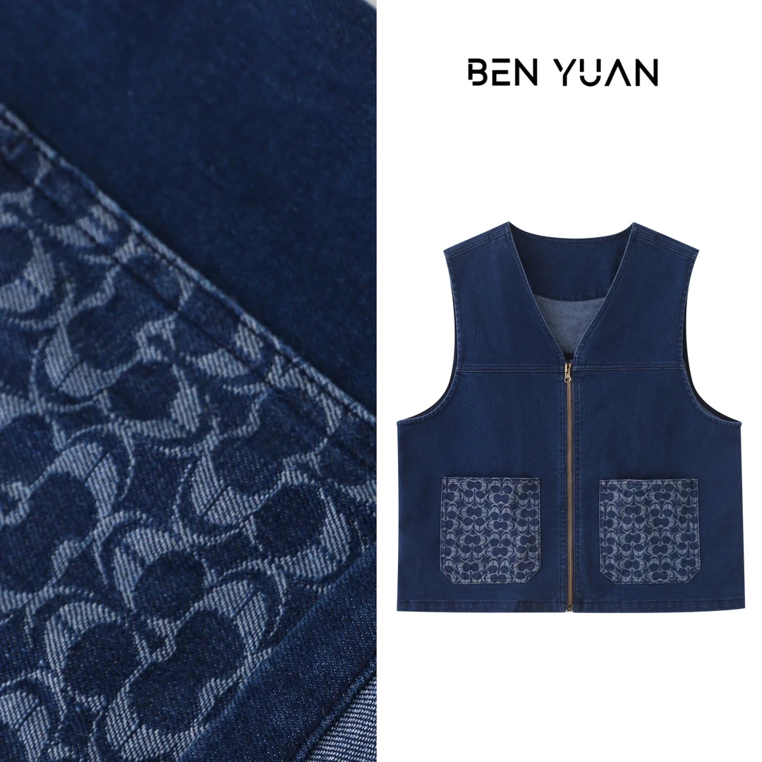 本原&BEN YUAN【牛仔马甲】新款牛仔马甲-M021