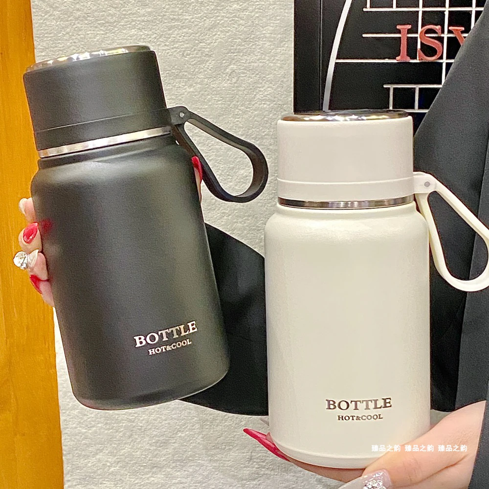 简约情侣款大容量保温杯带茶滤户外便携适合男女使用水杯杯子学生