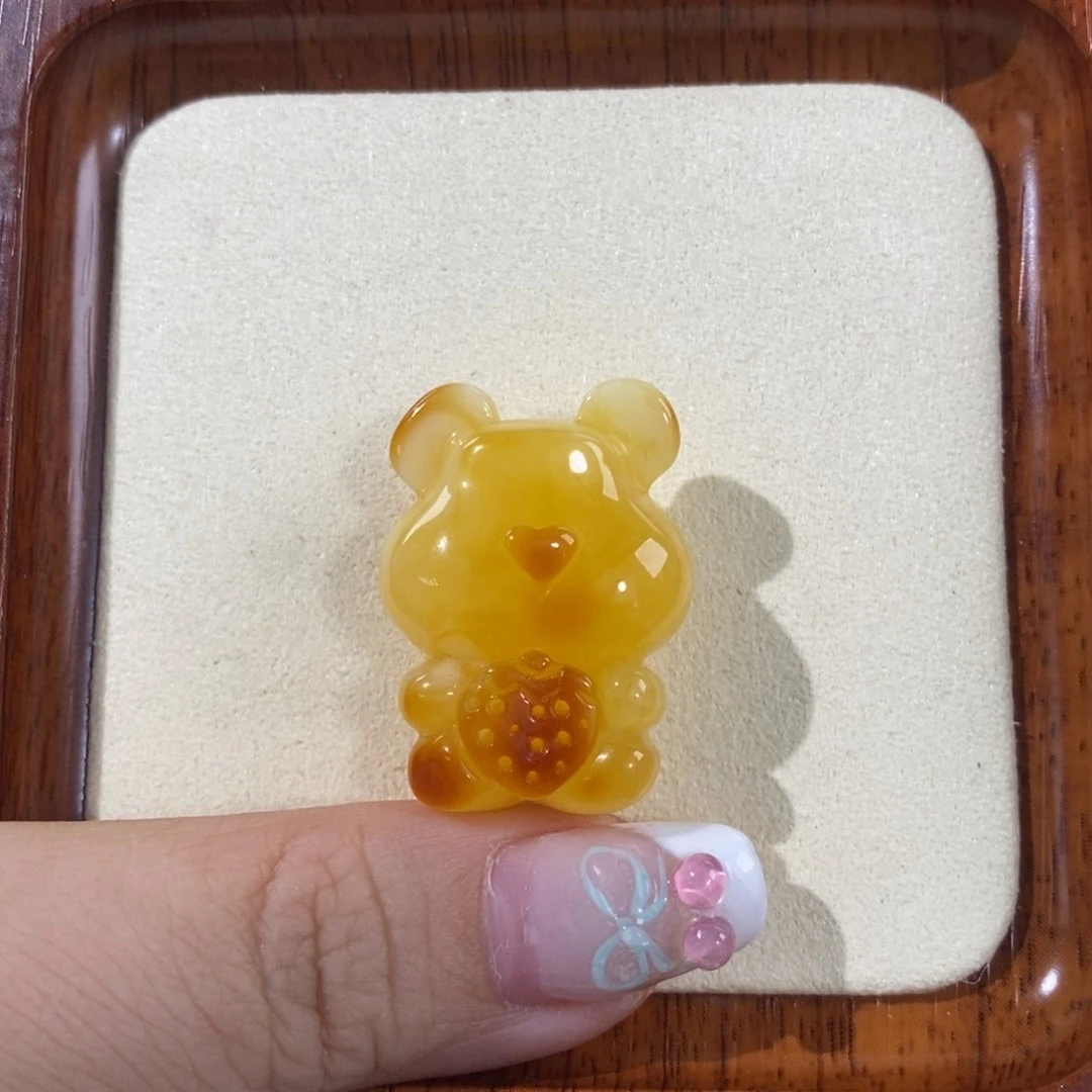 【闪购商品】未镶嵌琥珀裸石后****右定制