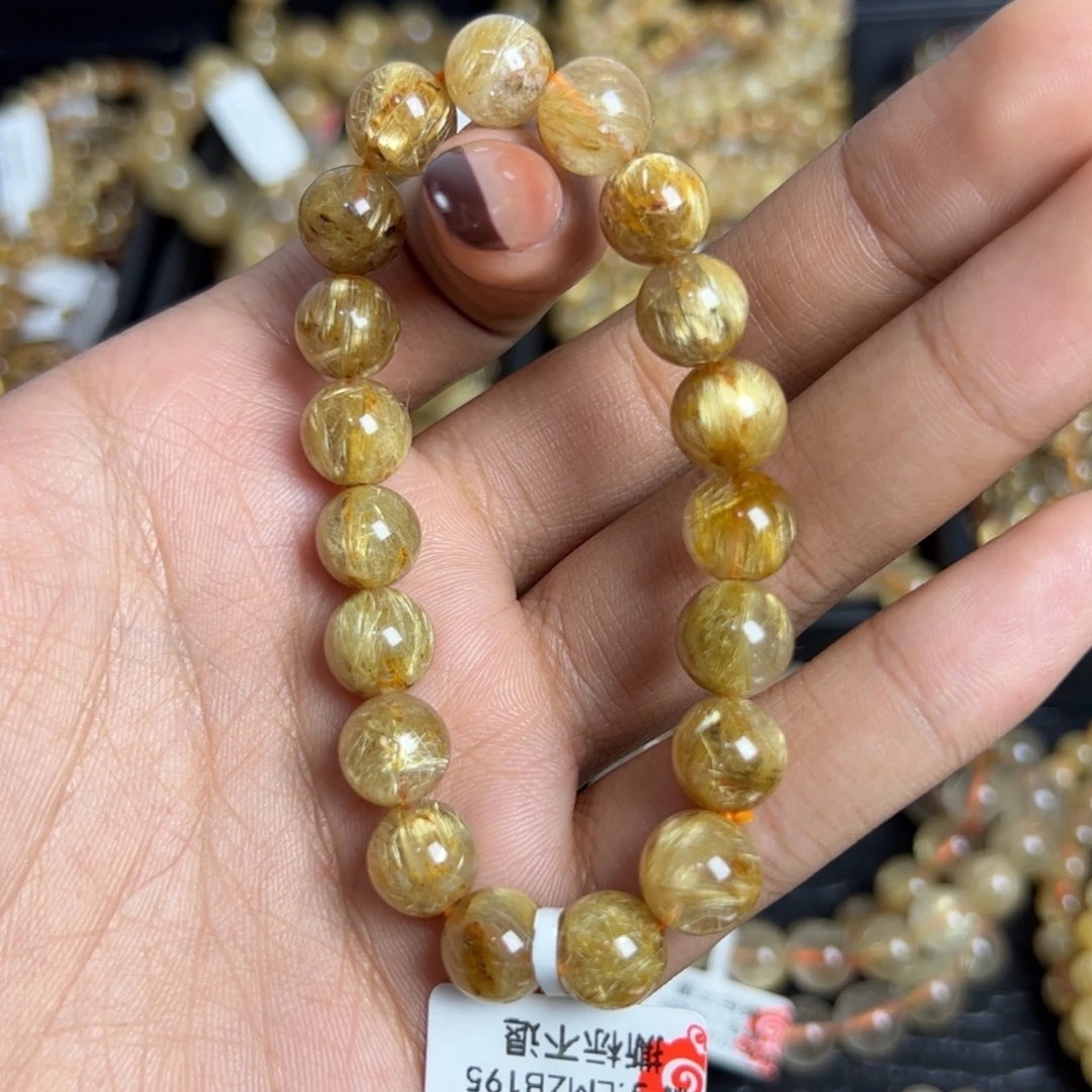 未镶嵌手链水晶天然金发晶