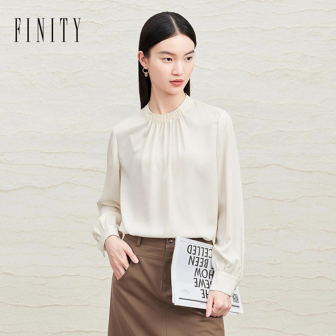 【上新】FINITY 新款套头衫减龄气质复古时尚小众 F21X7B28T5