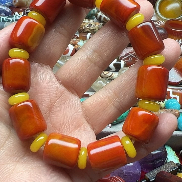 玛瑙/玉髓合金颈饰