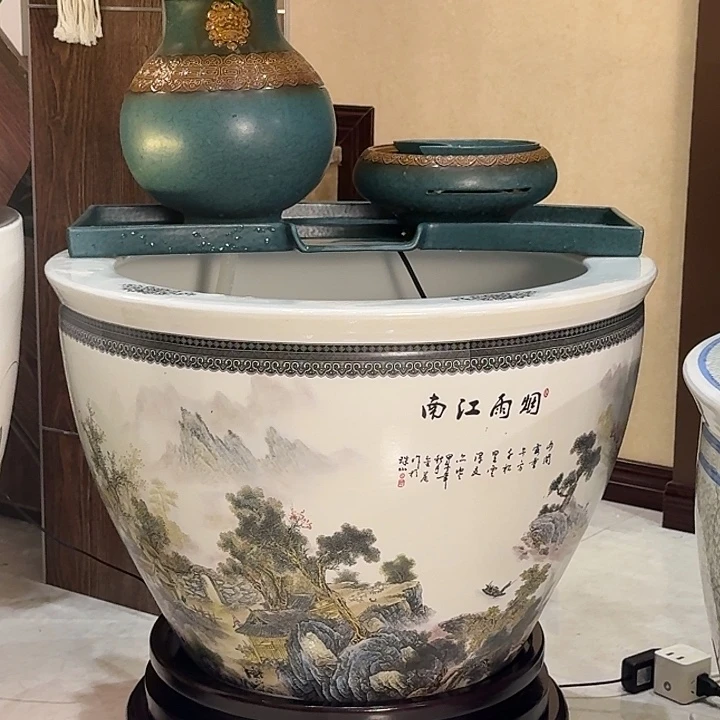 手工艺品琉璃陶瓷大缸