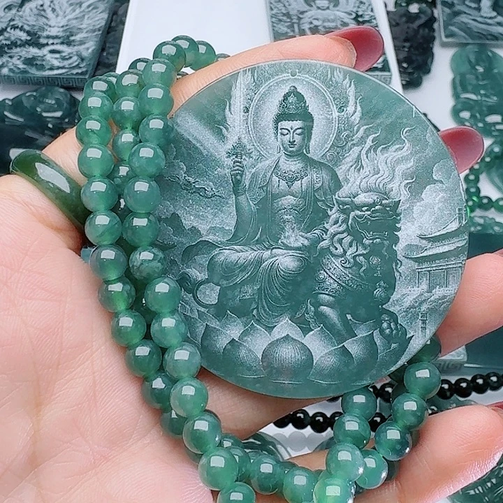 颈饰未镶嵌翡翠多样性发其一