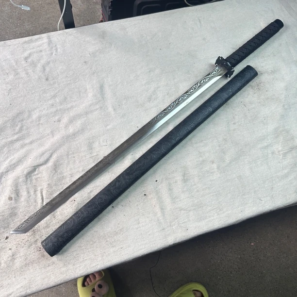 1064 龙泉昊天宝贝剑黑龙唐横刀高猛钢未开刃